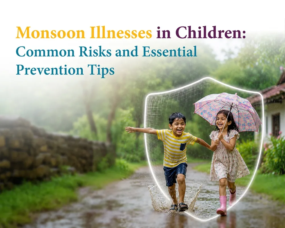 Monsoon Illnesses in Children: Common Risks and Essential Prevention Tips